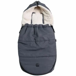 Fleece-Fußsack Hoody 2.0 für Babyschale und Babywanne - Anthracite