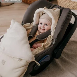 Fleece-Fußsack Jersey Hood für Babyschalen und Babywannen - Birdal Rose