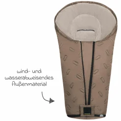 Fleece-Fußsack Oskar für Buggy, Sport- und Kinderwagen - Desert Sand