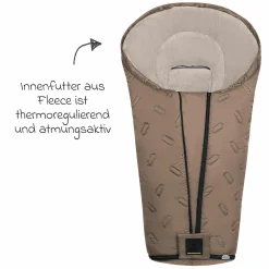 Fleece-Fußsack Oskar für Buggy, Sport- und Kinderwagen - Desert Sand