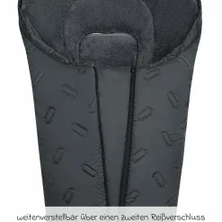 Fleece-Fußsack Oskar für Buggy, Sport- und Kinderwagen - Anthrazit