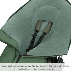 Fleece-Fußsack Oskar für Buggy, Sport- und Kinderwagen - Steel Green