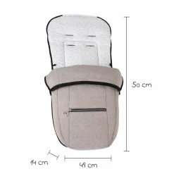 Fleece-Fußsack SoWi Casual mit Fleece-Einlage für Racer GTS, VIP GTS & Topline GTS - Hedgehog Love - Kollektion 2024