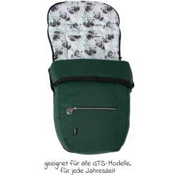 Fleece-Fußsack SoWi Casual mit Fleece-Einlage für Racer GTS, VIP GTS & Topline GTS - Panda Family - Kollektion 2024
