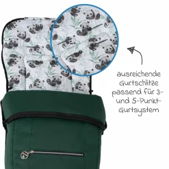 Fleece-Fußsack SoWi Casual mit Fleece-Einlage für Racer GTS, VIP GTS & Topline GTS - Panda Family - Kollektion 2024