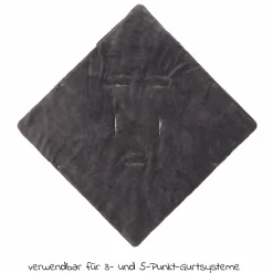 Fleece-Fußsack Tanaga für Babyschale und Babywanne - Schwarz