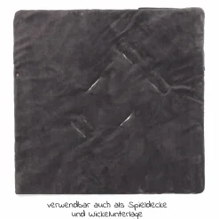 Fleece-Fußsack Tanaga für Babyschale und Babywanne - Schwarz