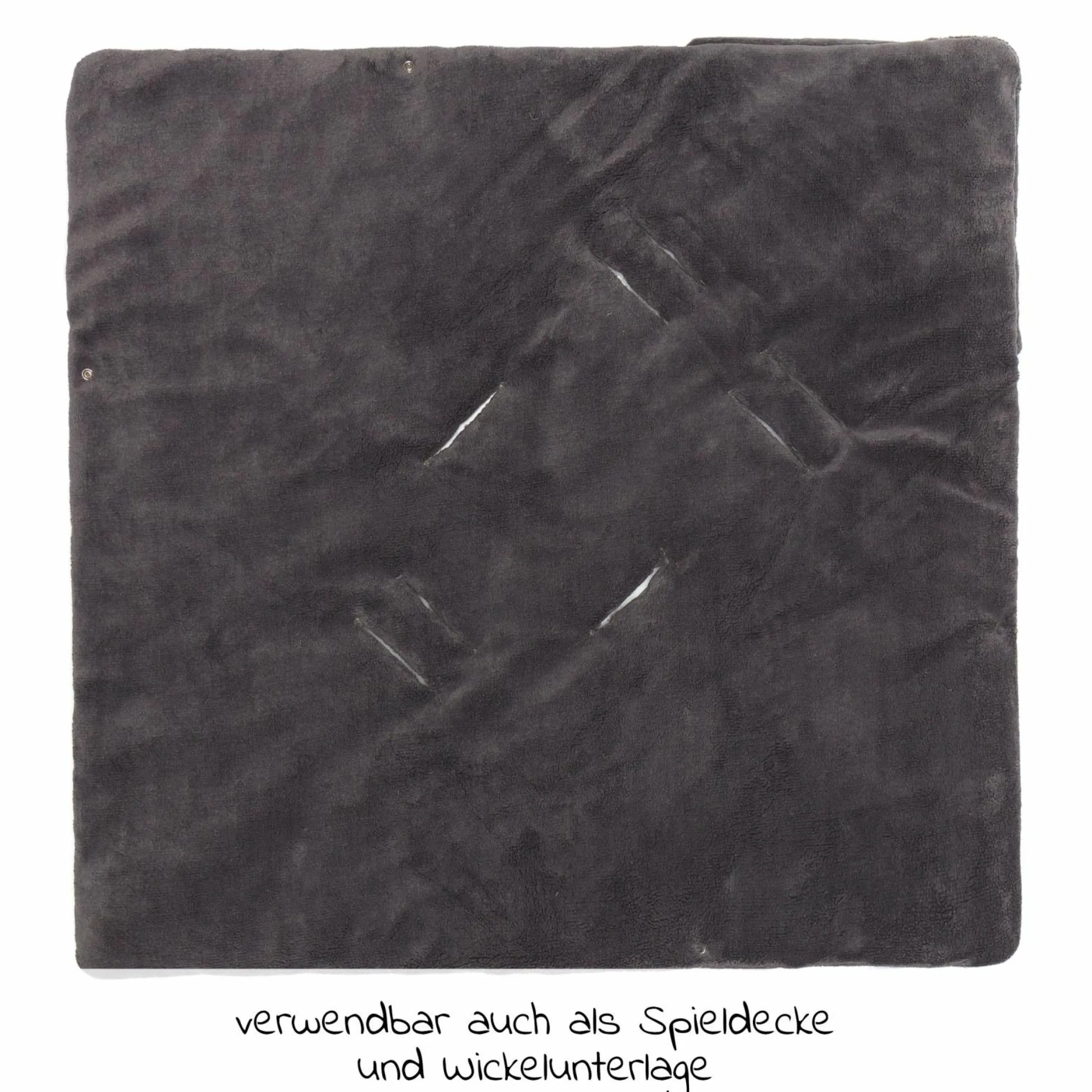 Fleece-Fußsack Tanaga für Babyschale und Babywanne - Schwarz