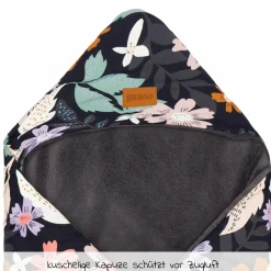 Fleece-Fußsack Tanaga für Babyschale und Babywanne - Blumen