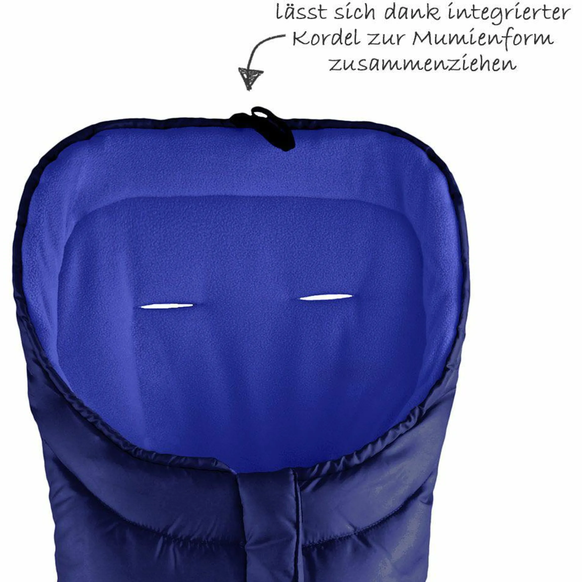 Fleece-Fußsack Urra - Marine