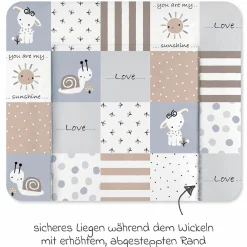 Folien-Wickelauflage 75 x 85 cm - Patch Blue