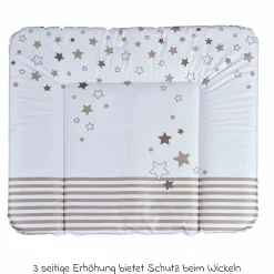 Folien-Wickelauflage 72 x 85 cm - Lieblingsmensch - Weiß