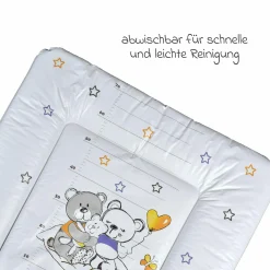 Folien-Wickelauflage 72 x 85 cm - Bärle - Weiß