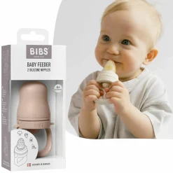 Fruchtsauger Baby Feeder mit 2x Silikon-Schnabel - Blush