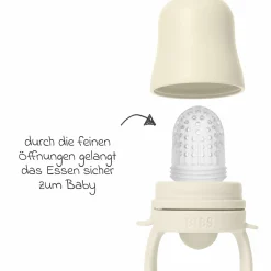 Fruchtsauger Baby Feeder mit 2x Silikon-Schnabel - Ivory
