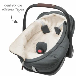 Fußsack für Babyschalen von Maxi-Cosi - Twillic Graphite