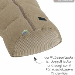 Fußsack Mucki Cord für Babyschale & Babywanne - Steel