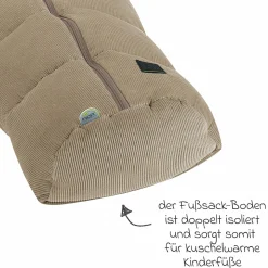 Fußsack Mucki Cord für Babyschale & Babywanne - Sahara