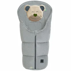 Fußsack Mucki Cord für Babyschale & Babywanne - Light Grey