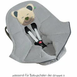 Fußsack Mucki Cord für Babyschale & Babywanne - Light Grey