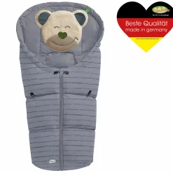 Fußsack Mucki für Babyschalen & Babywannen - Modern Stripes - Rocky Grey