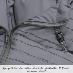 Fußsack Mucki für Babyschalen & Babywannen - Modern Stripes - Rocky Grey