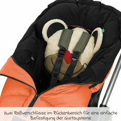 Fußsack Mucki L -cs für Buggy, Sport- und Kinderwagen - Red Orange