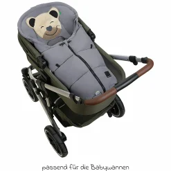 Fußsack Mucki Peach Skin für Babyschale & Babywanne - Rocky Grey