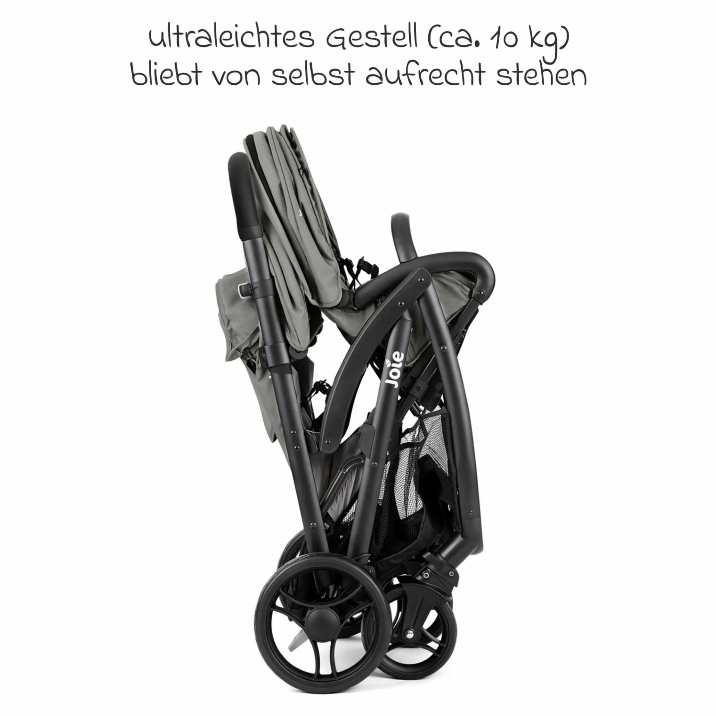 Geschwister- & Zwillingskinderwagen Evalite Duo ultraleicht nur ca 10 kg Eigengewicht Rücksitz mit Liegeposition - inkl. Regenschutz - Pebble - Kollektion 2025