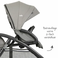 Geschwister- & Zwillingskinderwagen Evalite Duo ultraleicht nur ca 10 kg Eigengewicht Rücksitz mit Liegeposition - inkl. Regenschutz - Pebble - Kollektion 2025