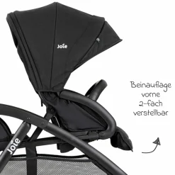 Geschwister- & Zwillingskinderwagen Evalite Duo ultraleicht nur ca 10 kg Eigengewicht Rücksitz mit Liegeposition - inkl. Regenschutz - Shale - Kollektion 2025