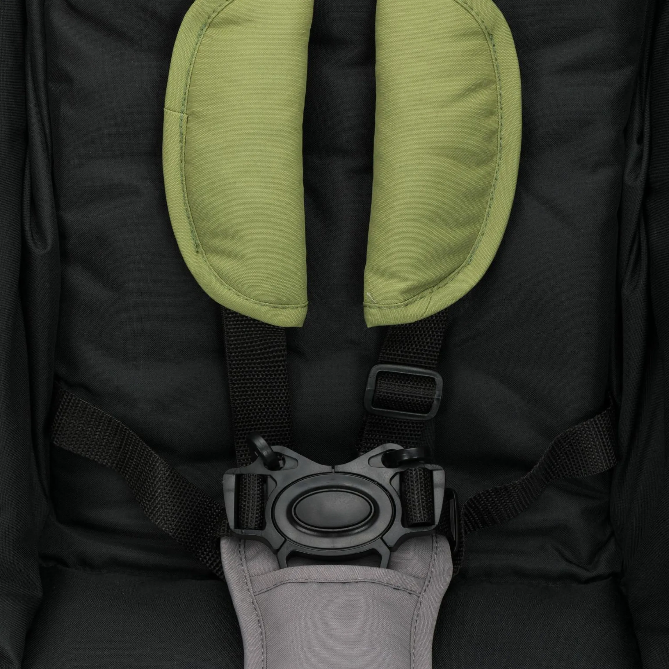 Geschwister- & Zwillingskinderwagen Twin mit Liegeposition nur 10,2 kg und 78 cm Breit - Schwarz Grün