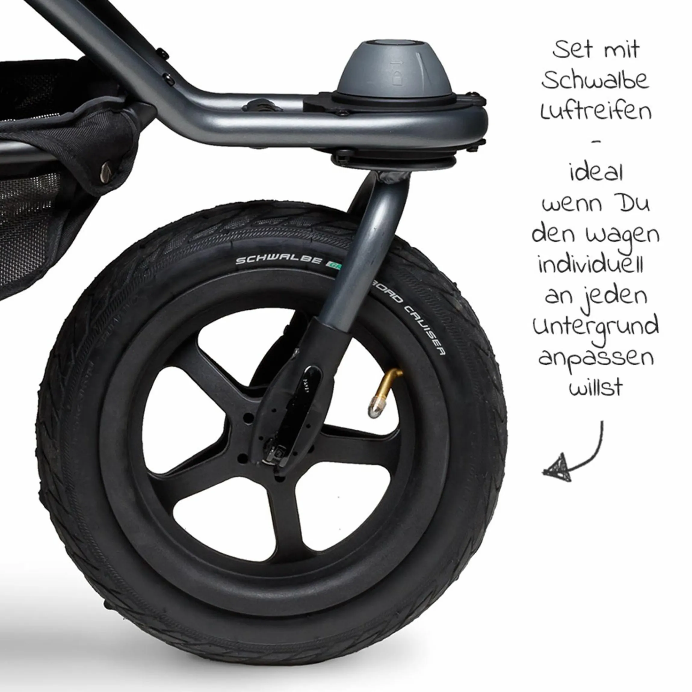 Geschwister- & Zwillingskinderwagen Duo 2 mit Luftreifen - 2x Kombi-Einheit (Wanne+Sitz) mit Liegeposition & XXL Zamboo Zubehör - Olive - Kollektion 2025