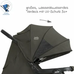 Geschwister- & Zwillingswagen Estrella bis 22 kg (je Sitz) inkl. Regenverdeck - Signature - Evergreen