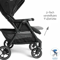 Geschwister- & Zwillingswagen Estrella bis 22 kg (je Sitz) inkl. Regenverdeck - Signature - Eclipse