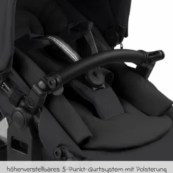 Geschwisterwagen & Zwillingskinderwagen Zoom 2 inkl. 2 Sportsitze, 2x Keilkissen & 2x Einlagen - Pure - Coal - Kollektion 2025