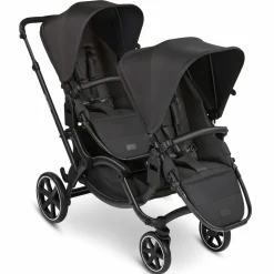 Geschwisterwagen & Zwillingskinderwagen Zoom inkl. 2 Sportsitzen und 2x Sitzkeil - Ink - Kollektion 2024