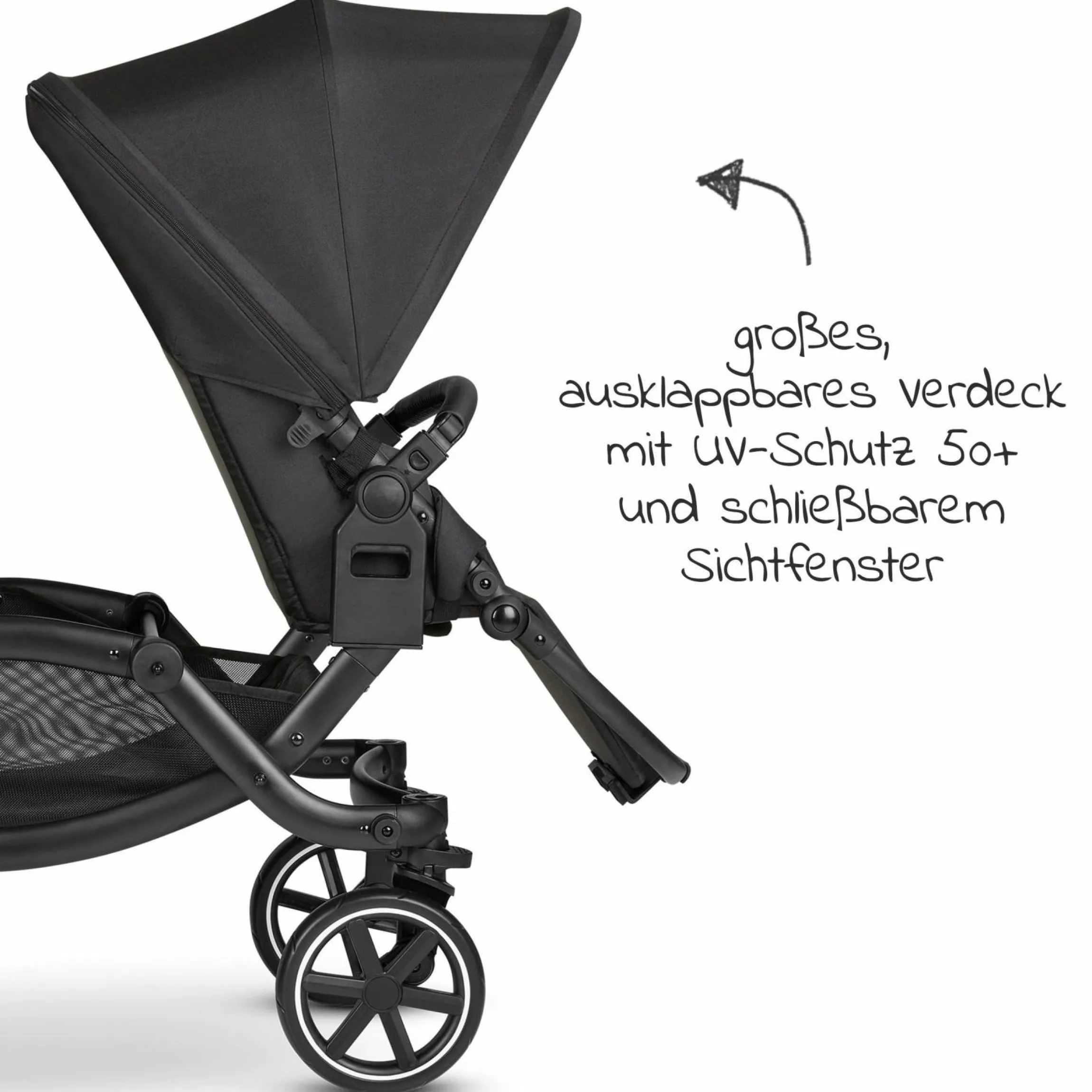 Geschwisterwagen & Zwillingskinderwagen Zoom inkl. 2 Sportsitzen und 2x Sitzkeil - Ink - Kollektion 2024