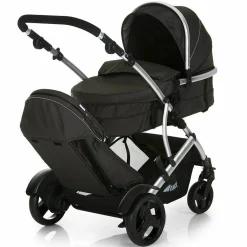Geschwisterwagen Duett 2 - Black