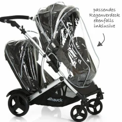 Geschwisterwagen Duett 2 - Black