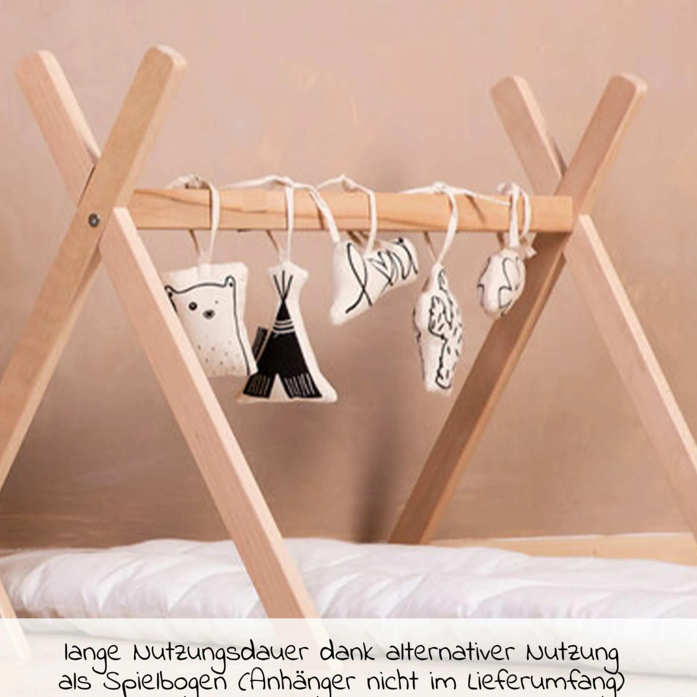 Gestell / Ständer Tipi für Moseskorb PLAY&GYM - Natur