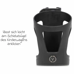 Getränkehalter Upline für Kinderwagen Vero und Claro - Schwarz - Kollektion 2025