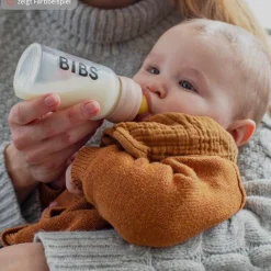 Glas-Flasche Baby Bottle Complete 110 ml + Latex-Trinksauger langsamer Nahrungsfluss - Ivory