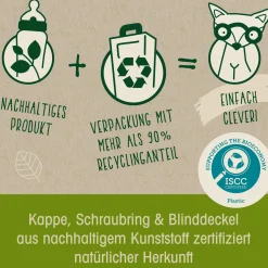 Glas-Flasche Cherry green 120 ml + Latex-Trinksauger langsamer Nahrungsfluss - Beige