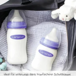 Glas-Flasche 2er Pack 160ml mit NaturalWave® Trinksauger Gr. S