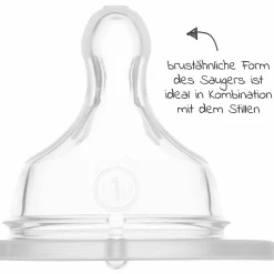 Glas-Flasche Feel Good 170 ml - Silikon Gr. 1 - Vogel & Eichhörnchen