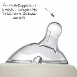 Glas-Flasche Naturalfeeling 250 ml + Silikon-Trinksauger
