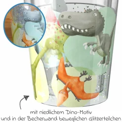 Glitzerbecher 150 ml - Dinos