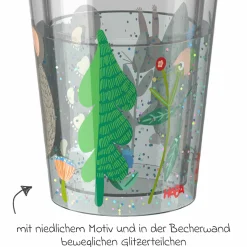 Glitzerbecher 150 ml - Wald
