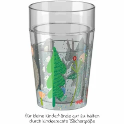 Glitzerbecher 150 ml - Wald